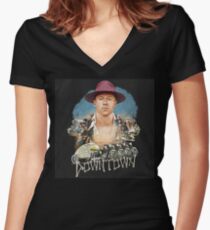Macklemore Downtown Women's Fitted V-Neck T-Shirt