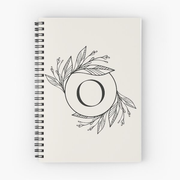 Artikelvorschau, Personalized beige and black monogram with initial letter O. Luxury leaves pattern on a beige background. entworfen und verkauft von Annartlab.