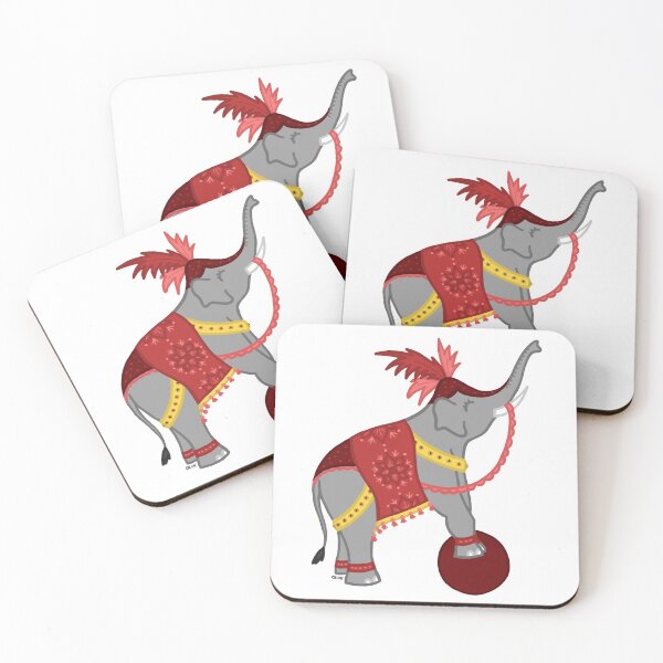 Item preview, Circus Elephant with Ball Digital Drawing designed and sold by dreamdrawer15.