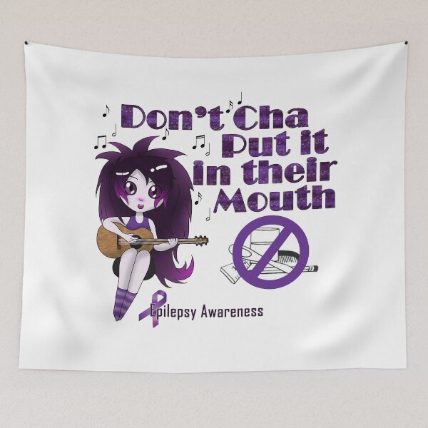 Item preview, Don't You put it in your mouth - Epilepsy Awareness  designed and sold by KlickWitch.
