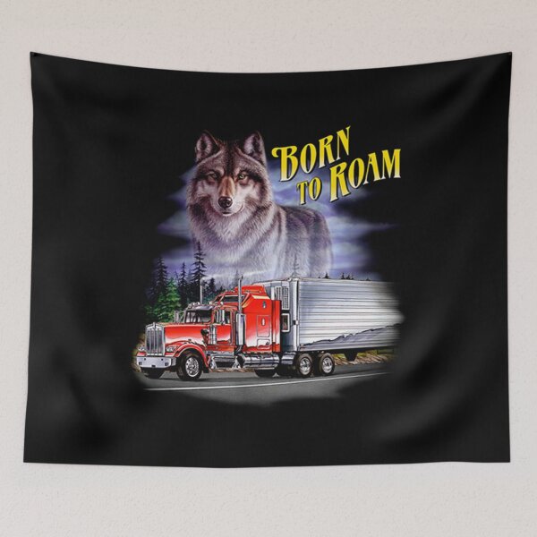 Item preview, Wolf Born to Roam Truck designed and sold by KA DESIGNS.