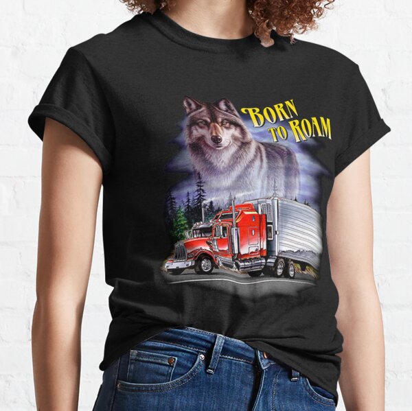 Item preview, Wolf Born to Roam Truck designed and sold by RKA Creative Design.