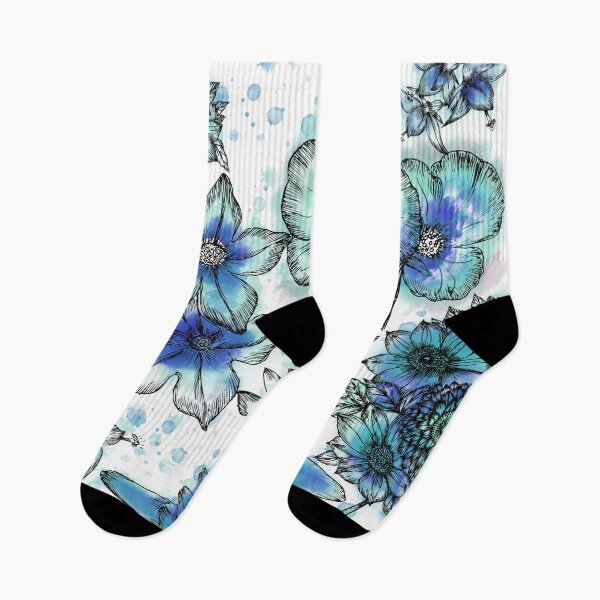 Item preview, Blue Flowers  designed and sold by Nora Gad.