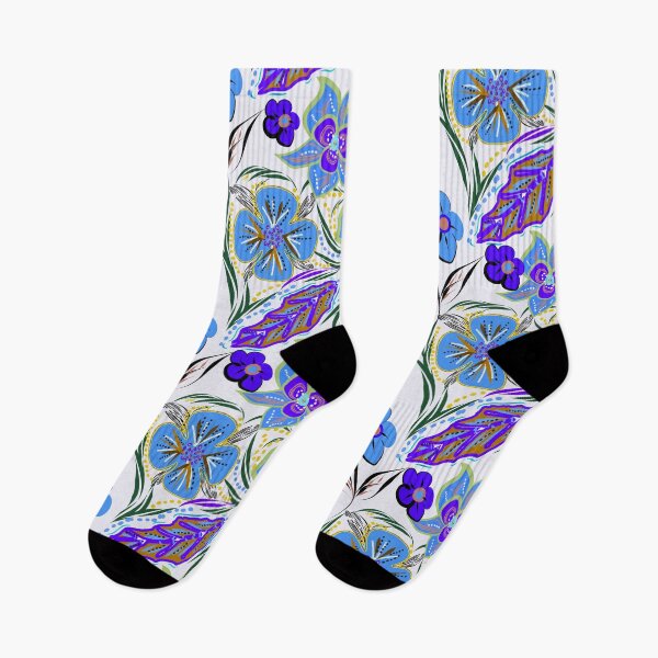 Item preview, Purple  Floral  pattern  designed and sold by Nora Gad.