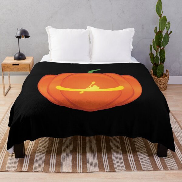 Item preview, Canoeing and Kayaking Jack o Lantern Halloween print designed and sold by jakehughes2015.