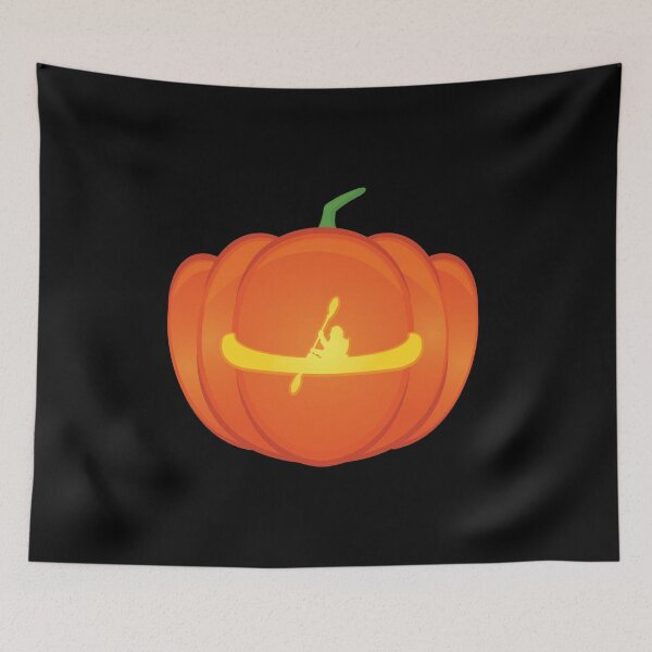 Item preview, Canoeing and Kayaking Jack o Lantern Halloween print designed and sold by jakehughes2015.