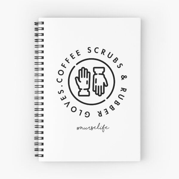 Item preview, Coffee scrubs and rubber gloves - Nurse design minimalist  designed and sold by Tropical Blood.