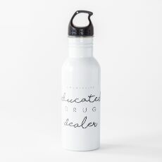 Educated Drug Dealer - Nurselife Minimalist Design Water Bottle