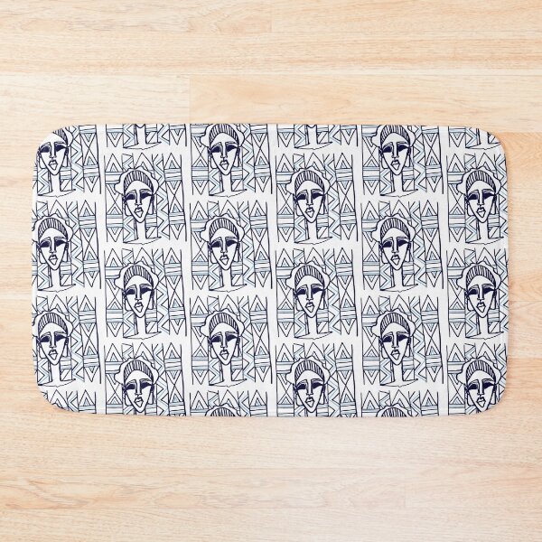 Item preview, Woman Ethnic Simple Blue Design designed and sold by junepillows.