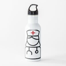 They call me a nurse because apparently badass isn't a job title Water Bottle