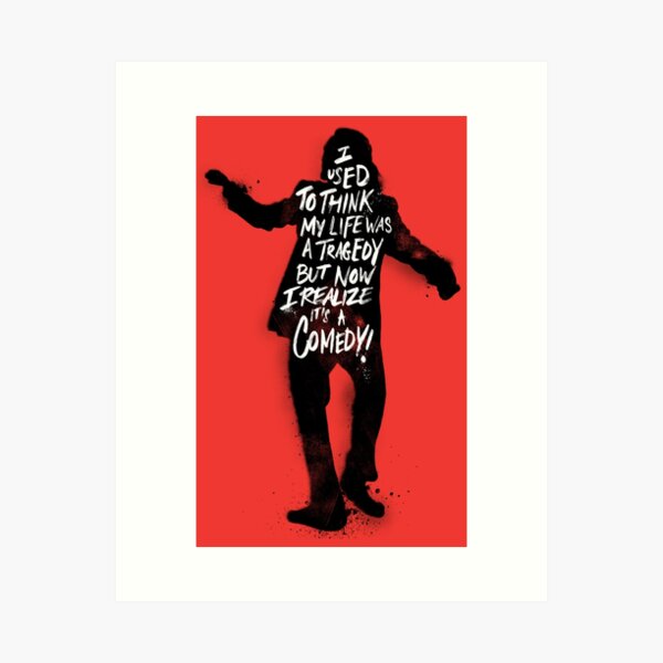 Joker-Zitat Kunstdruck