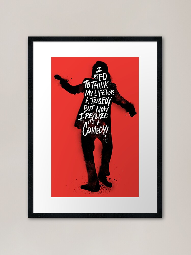 "Joker Quote" Framed Art Print by rjartworks Redbubble