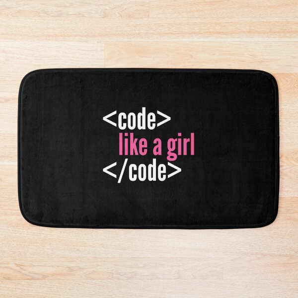 Item preview, Code like a girl programming designed and sold by playloud.