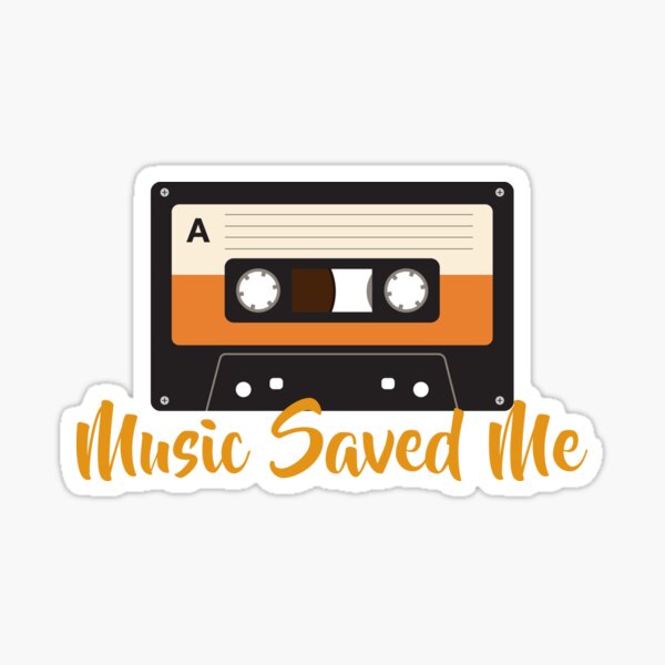 Item preview, Music Saved Me designed and sold by GeneticRambles Shop.