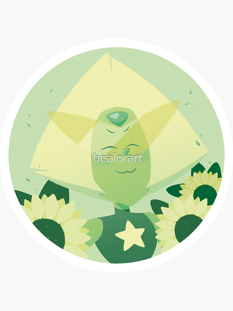 Thumbnail 3 of 3, Sticker, Pastel Peridot portrait designed and sold by bealorart.
