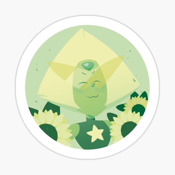 Pastel Peridot portrait Sticker
