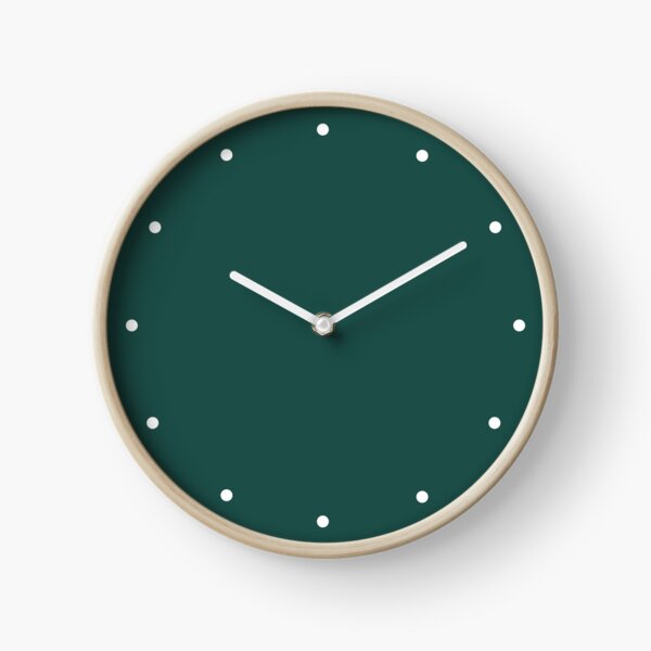 Forest Green Clock