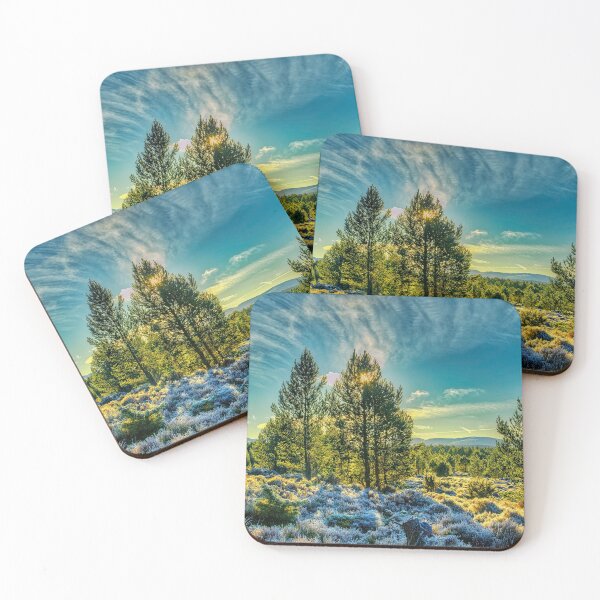 Item preview, Winter sunshine on a frosty forest designed and sold by Nethycurl.