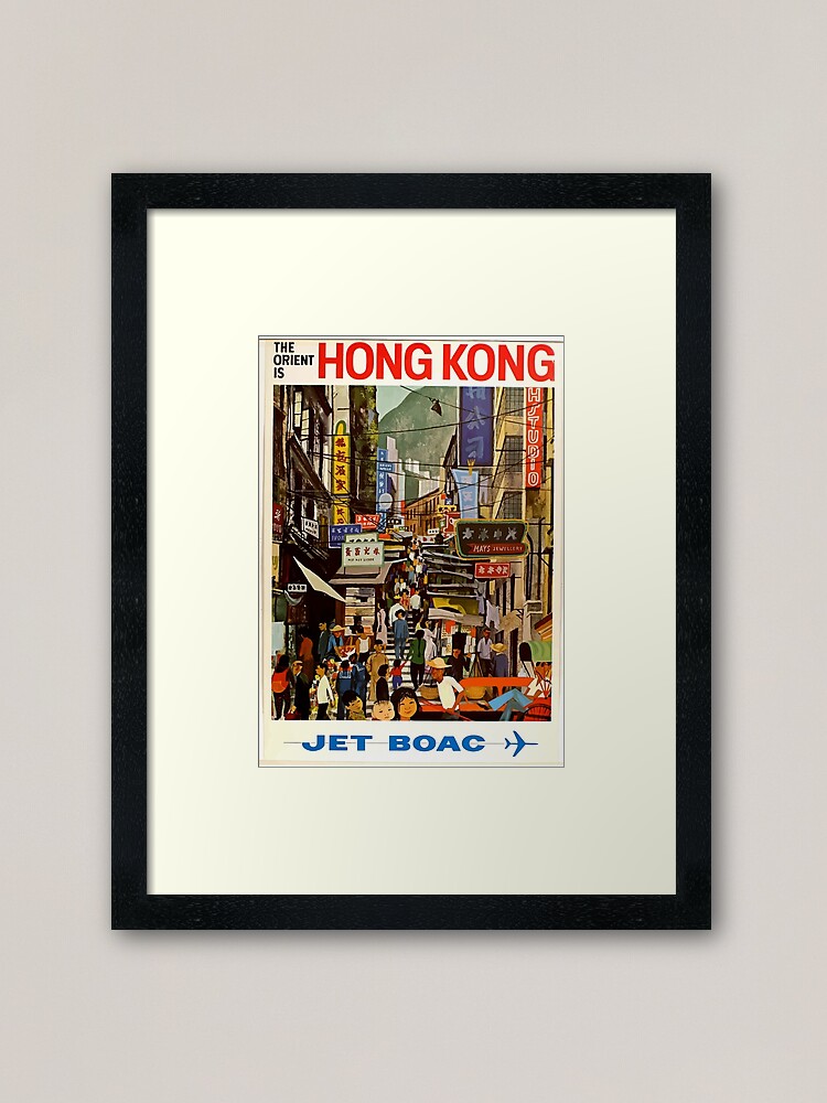 The Orient Is Hong Kong Jet Boac Wall Art Poster Print
