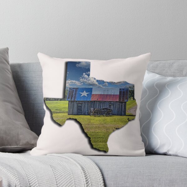 Item preview, Lone Star Pride - Texas Shape Filled with Texas Flag Shed and Buckboard designed and sold by Warren Paul Harris.