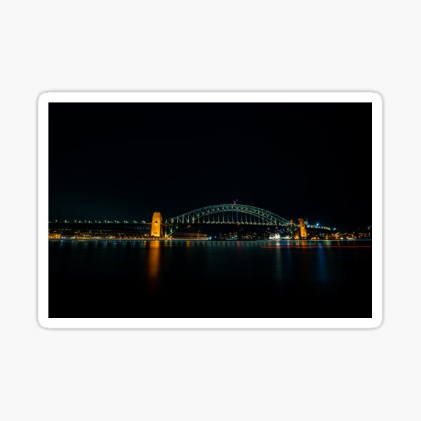 Sydney Harbour Bridge at Night Sticker