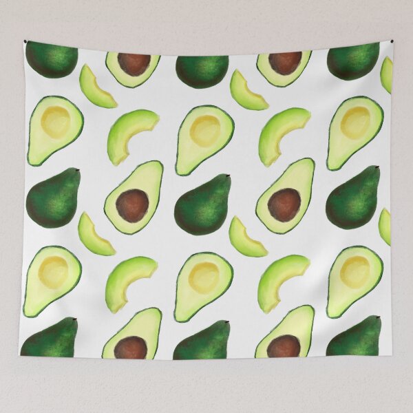 Item preview, Watercolor style avocado pattern designed and sold by KeytonDesign.