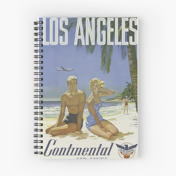 Item preview, Vintage Los Angeles Poster - American Airlines designed and sold by vintagetraveler.