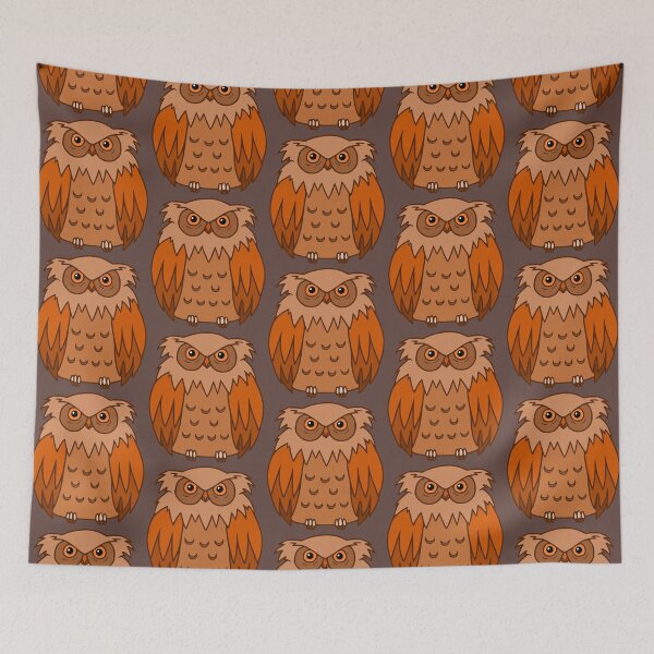 Item preview, Orange and Brown Owl designed and sold by ZendettaSama.