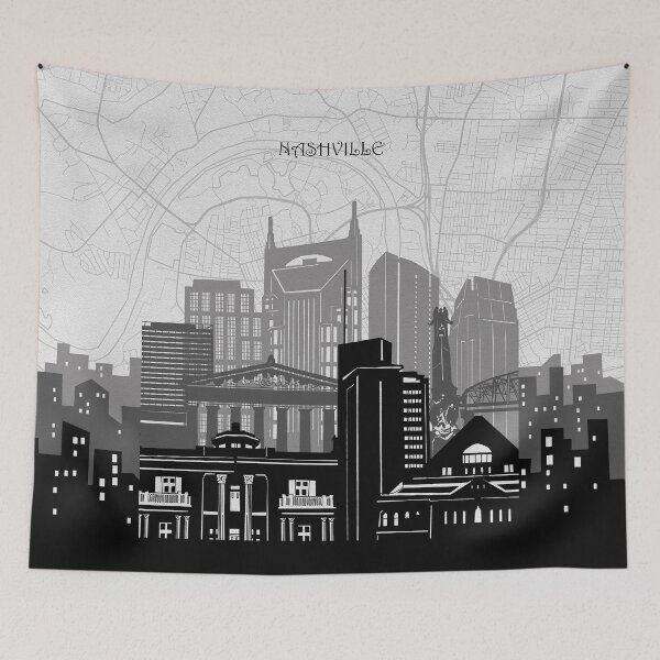 Item preview, nashville skyline designed and sold by BekimART2.