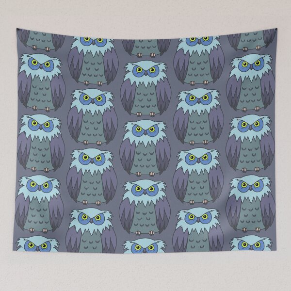 Item preview, Grey and Blue Owl designed and sold by ZendettaSama.