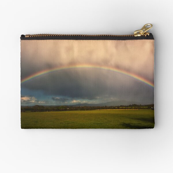 golden hour irsh rainbow Zipper Pouch
