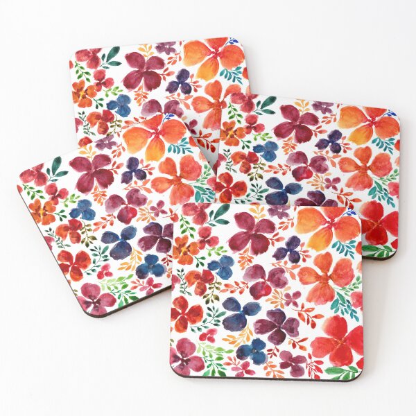 Item preview, WATERCOLOR FLOWERS WITH VIBRANT COLORS FOR GIRLS designed and sold by HAIFAHARIS.