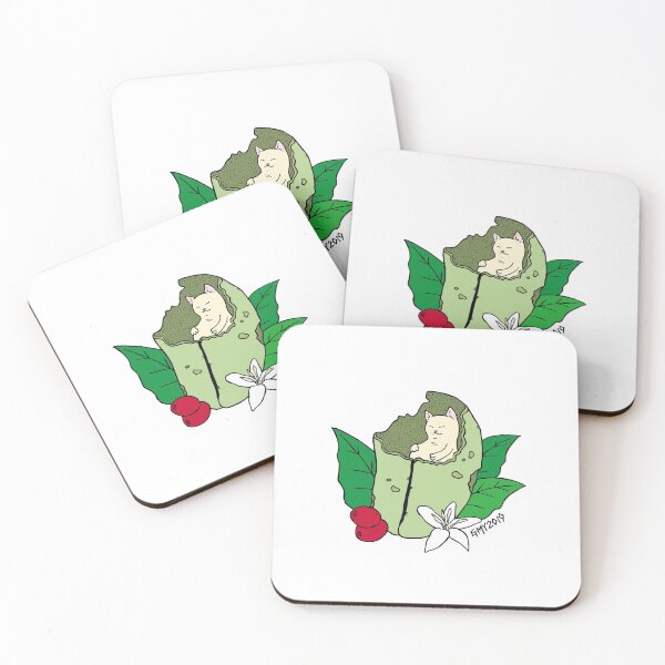 Item preview, Coffee beans(Insect damage)- white designed and sold by GMY.