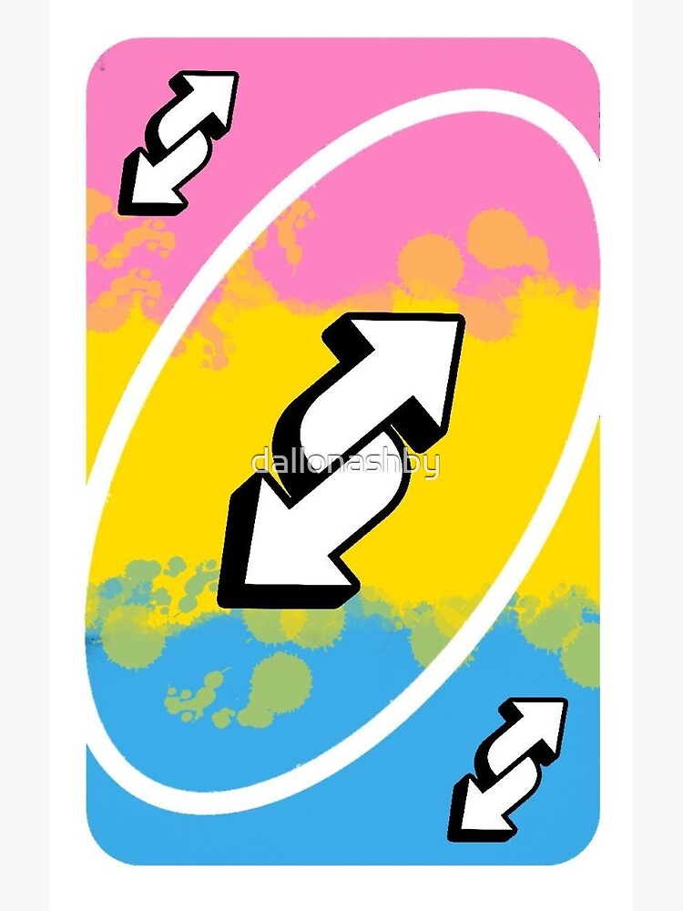 Bi Flag Uno Reverse Card