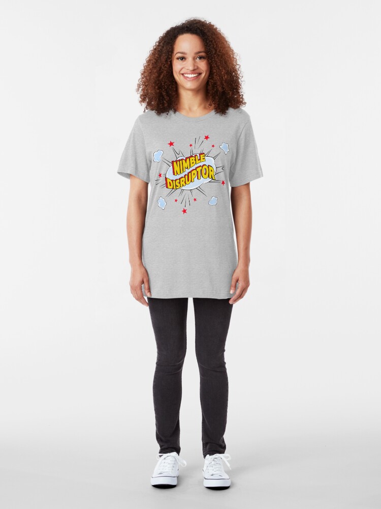 Alternate view of Nimble Disruptor. Slim Fit T-Shirt