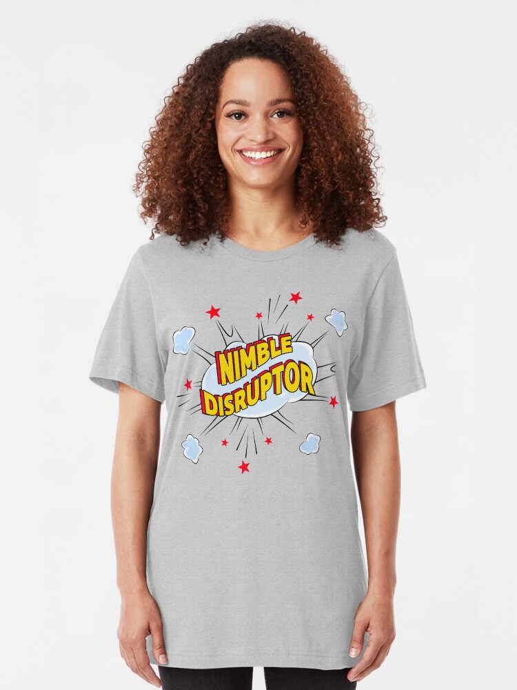 Alternate view of Nimble Disruptor. Slim Fit T-Shirt