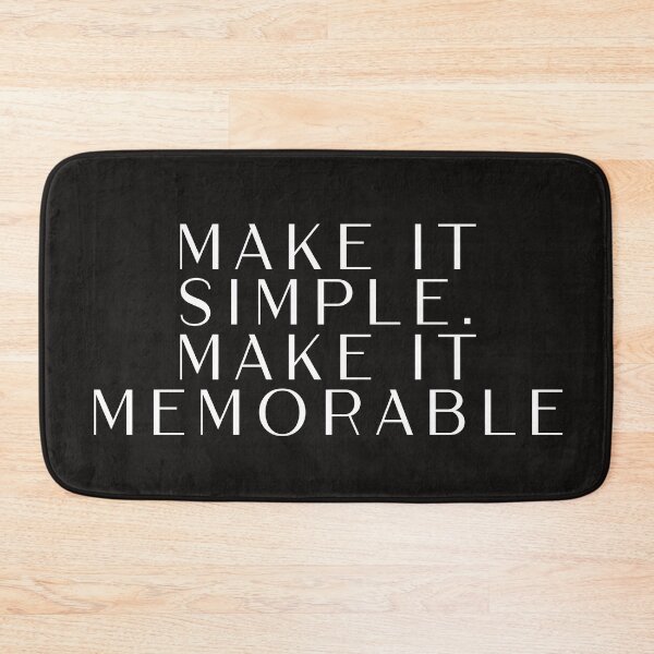 Item preview, motivational make it simple, minimalist quotes designed and sold by popcarol.