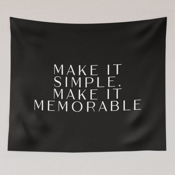 Item preview, motivational make it simple, minimalist quotes designed and sold by popcarol.