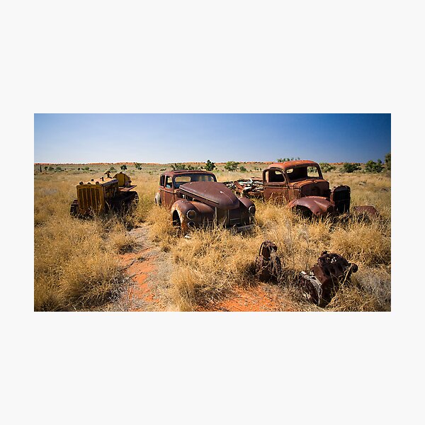 Old Vehicles Wrecks Photographic Print