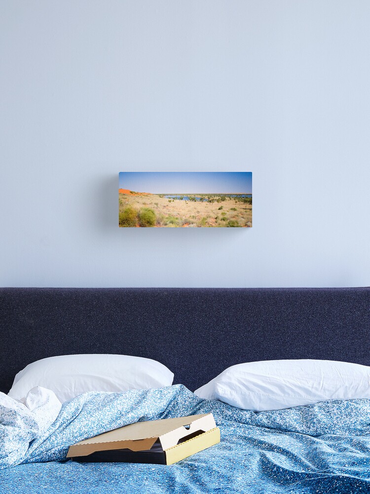 Thumbnail 1 of 3, Canvas Print, Sand Dune and Lakes near Old Andado Homestead  designed and sold by Richard  Windeyer.