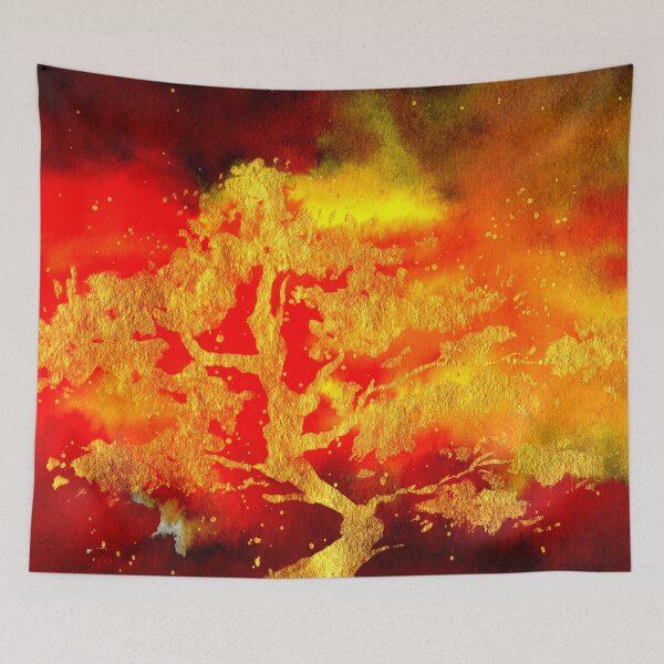 Item preview, Golden Tree in Flames designed and sold by Sebastian Grafmann.