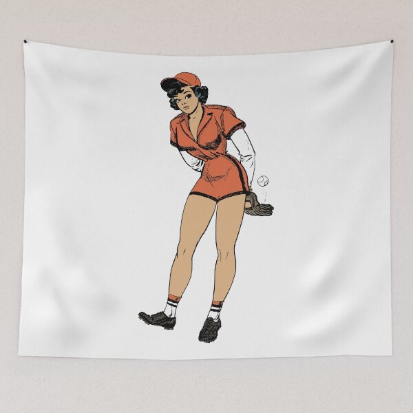 Item preview, Vintage baseball girl. designed and sold by emphatic.