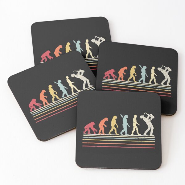 Item preview, Funny Saxophone Graphic. Retro Vintage Evolution Of Man Print designed and sold by PackAPunch.
