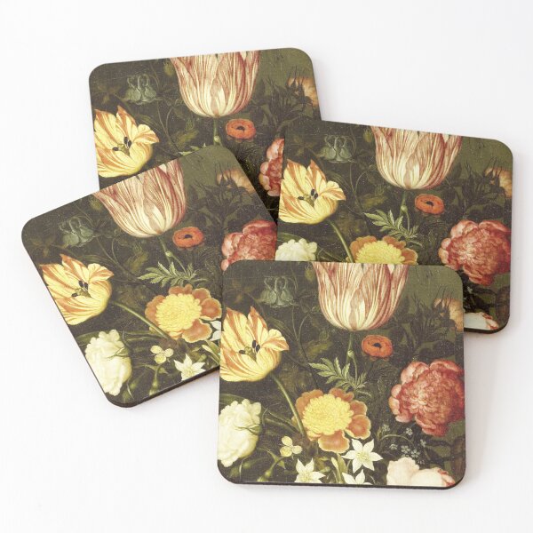 Item preview, Closeup of a dutch floral painting from the 1600s designed and sold by mike11209.