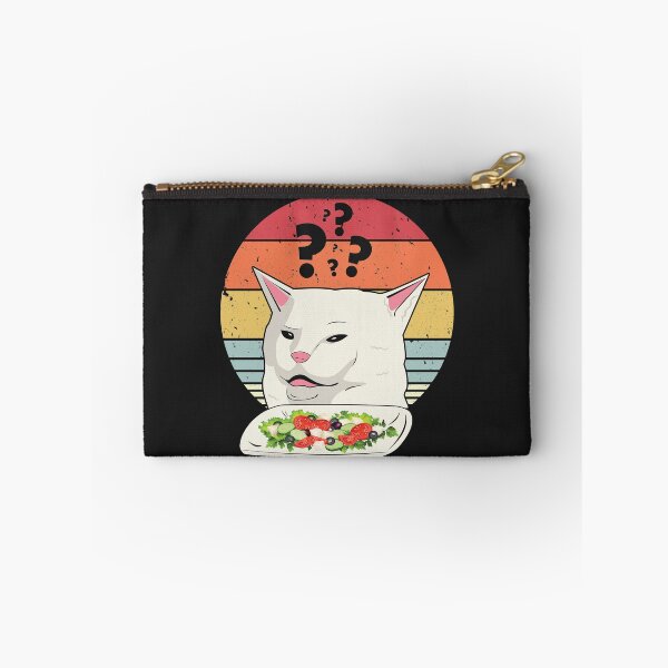 Item preview, Cat Meme Funny, Retro Yelling At Cats Eating Salad graphic designed and sold by PackAPunch.
