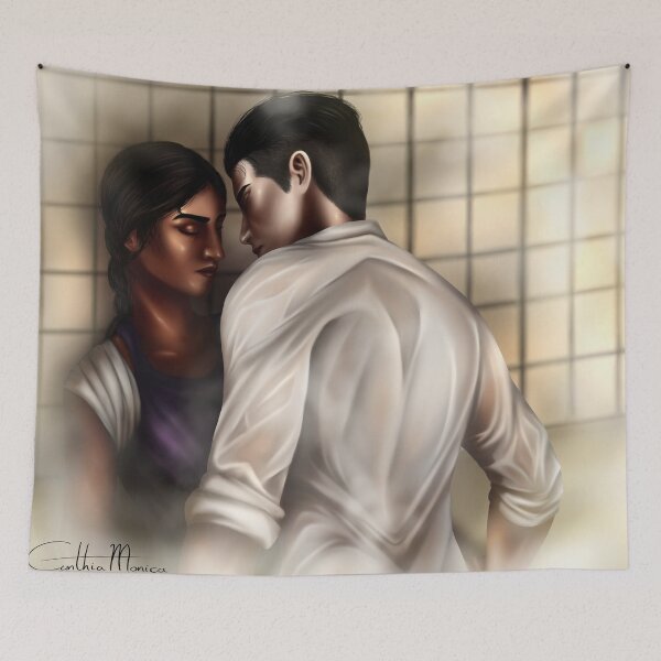 Item preview, Inej and Kaz designed and sold by cynthiamonica.