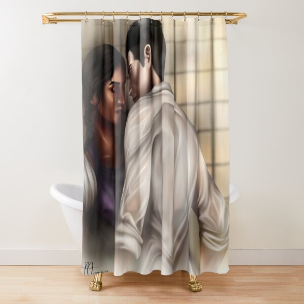 Inej and Kaz Shower Curtain
