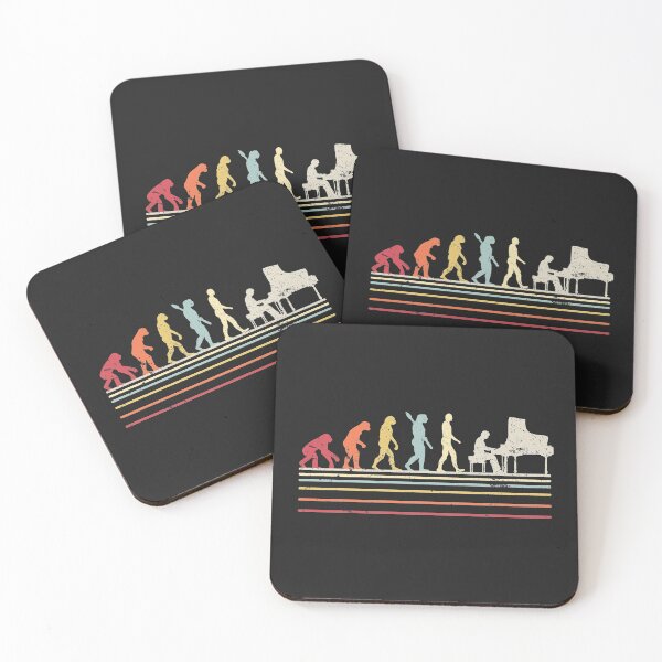 Item preview, Funny Piano Print. Retro Vintage Evolution Of Man Product designed and sold by PackAPunch.