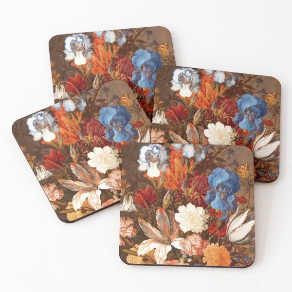 Item preview, Closeup of a dutch floral painting from the 1600s designed and sold by mike11209.