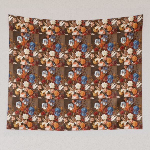 Item preview, Closeup of a dutch floral painting from the 1600s designed and sold by mike11209.